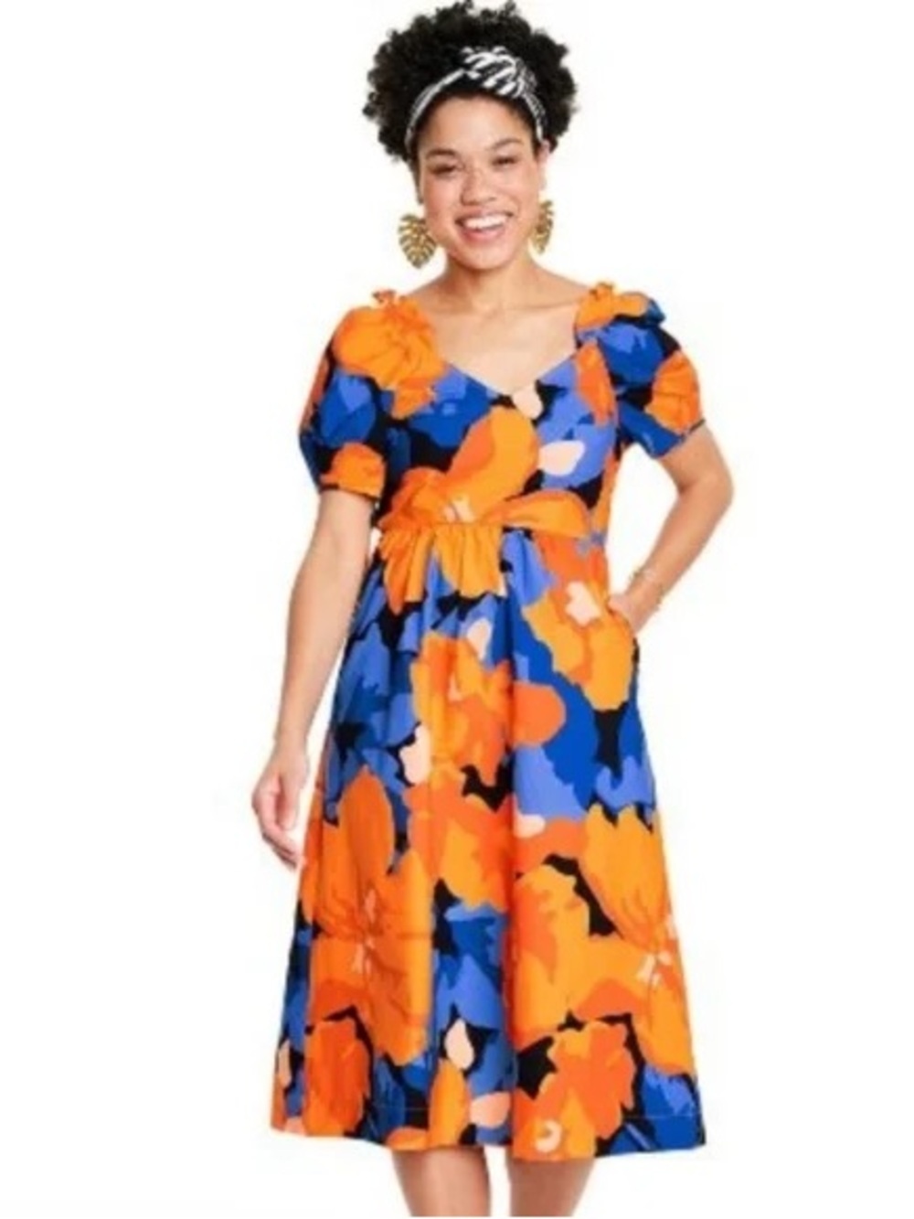 Tabitha Brown For Target Floral Midi Dress